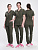 Костюм женский хирургический MedLine (тк.Стрейч,120), хаки