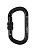Карабин VENTO™ Овал с муфтой keylock, vpro 0042 black/vnt1042