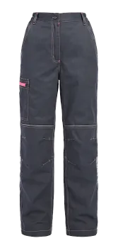 Брюки женские ProfLineSpecialist (тк.Смесовая,240), серый/розовый